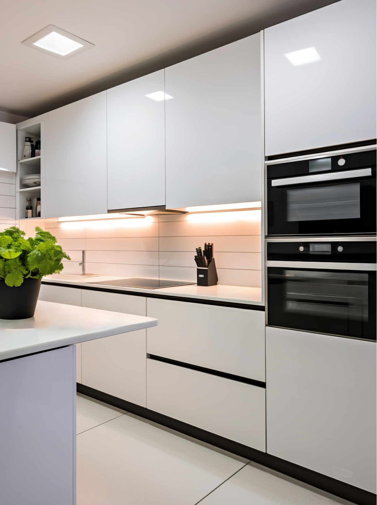 Kitchen Cabinet Custom Ruang Elegan Jakarta Timur Klender